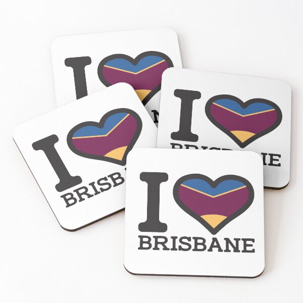 Item preview, “I love Brisbane” AFL & AFLW Inspired Apparels, Merchandise, T Shirts,Leggings, Skirt, Mask, Apron, Eco bag designed and sold by Ink Inc.