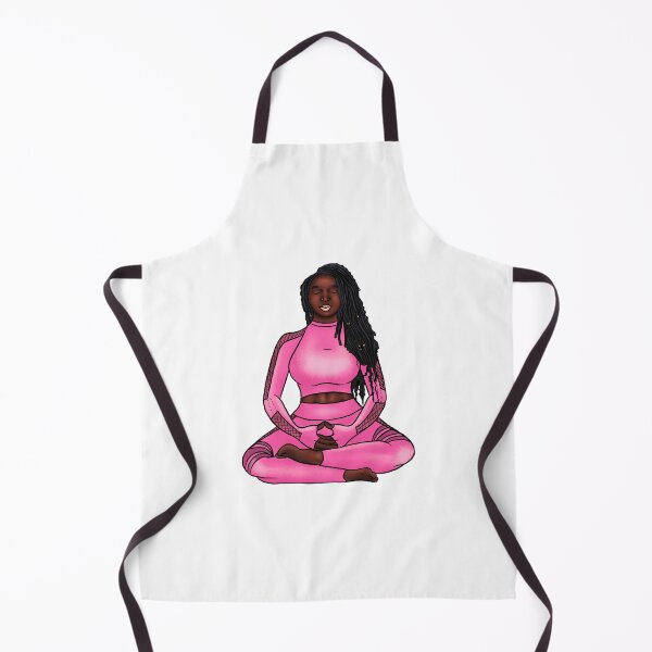 Item preview, Black Yogi - Hand Illustrated Dark Skin Black Woman designed and sold by sociallynina.