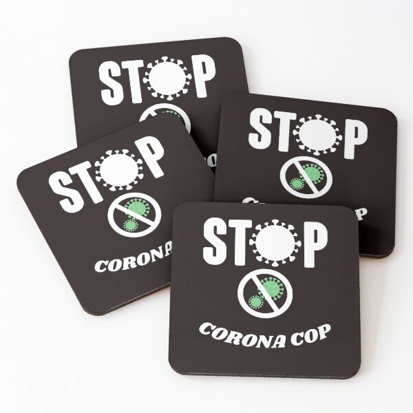 Item preview, Stop Corona Cop. designed and sold by MacjarrGems.