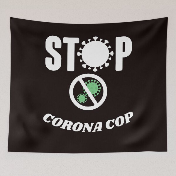 Item preview, Stop Corona Cop. designed and sold by MacjarrGems.