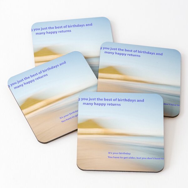 Item preview, Birthday wishes card, coastal abstract image in soft environmental tones. designed and sold by Brian Scantlebury.