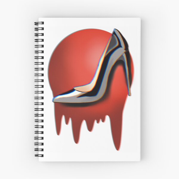 Item preview, Black Stiletto High Heel Over Red Dripping Circle designed and sold by gracesaliscad.
