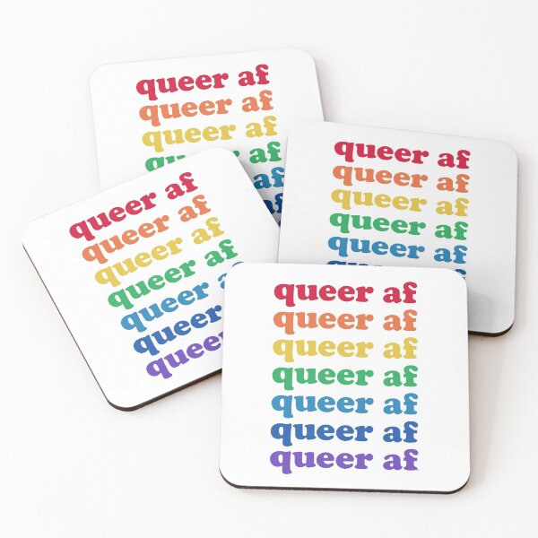 Item preview, Queer AF Rainbow designed and sold by The White Bat.