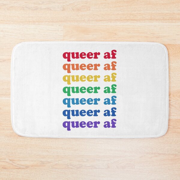 Item preview, Queer AF Rainbow designed and sold by The White Bat.