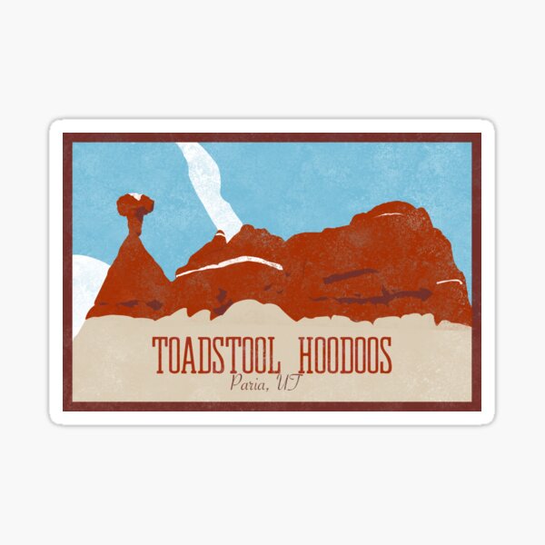 Item preview, Toadstool Hoodoos in Paria Utah Retro Vintage Postcard  designed and sold by Ben Nielsen.