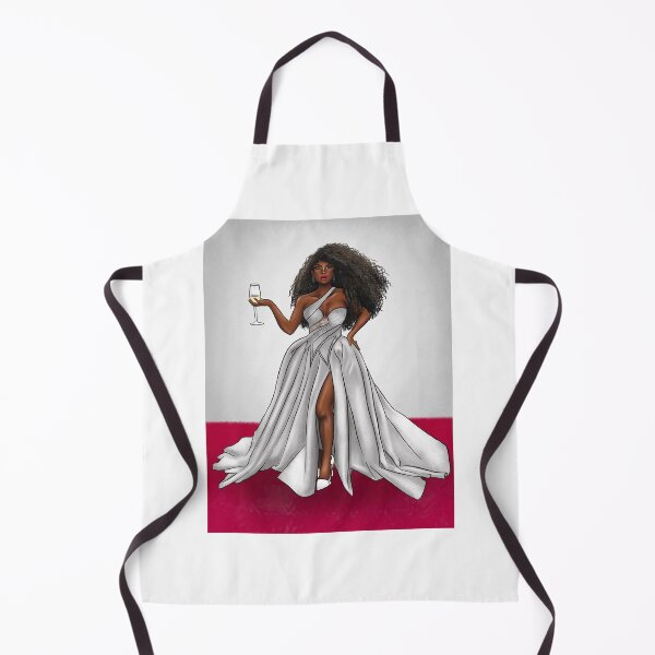 Item preview, Red Carpet VIP Luxury Fashion Doll - Hand Illustrated Dark Skin Black woman with Curly Hair designed and sold by sociallynina.
