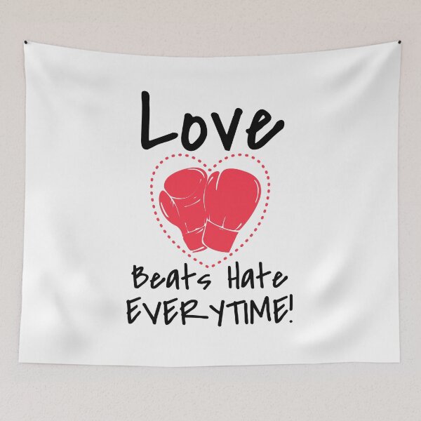 Item preview, Love Beats Hate Everytime | Black Lettering designed and sold by Masayakana.