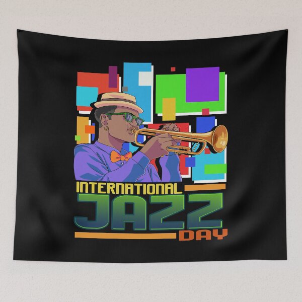 Item preview, International Jazz Day Trumpet Musician designed and sold by Nosek1ng.