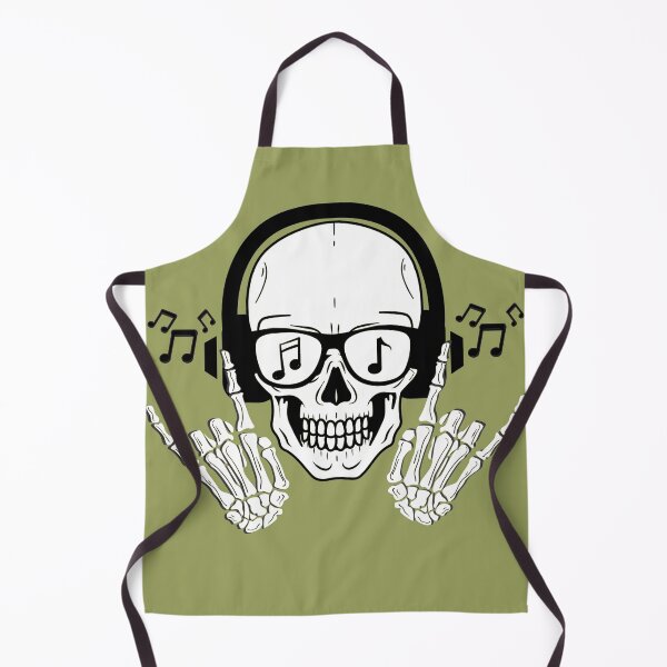 Item preview, Musical Skull With Headphones designed and sold by ClearThoughts.