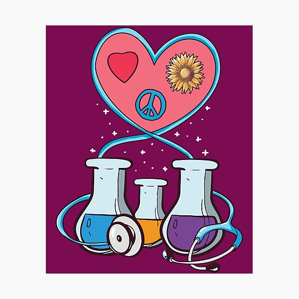 Item preview,  Medical Laboratory Science Heart Cartoon designed and sold by MrEddie10.