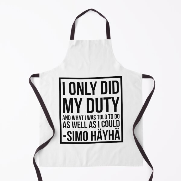 Item preview, Simo Hayha White Death Quote designed and sold by HalpinDesign.