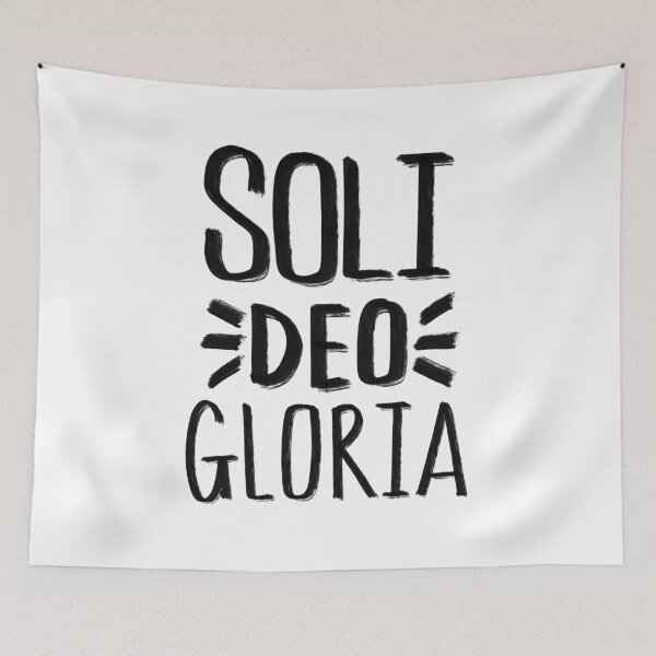 Item preview, Soli Deo Gloria Calvinist Reformation Quote designed and sold by HalpinDesign.