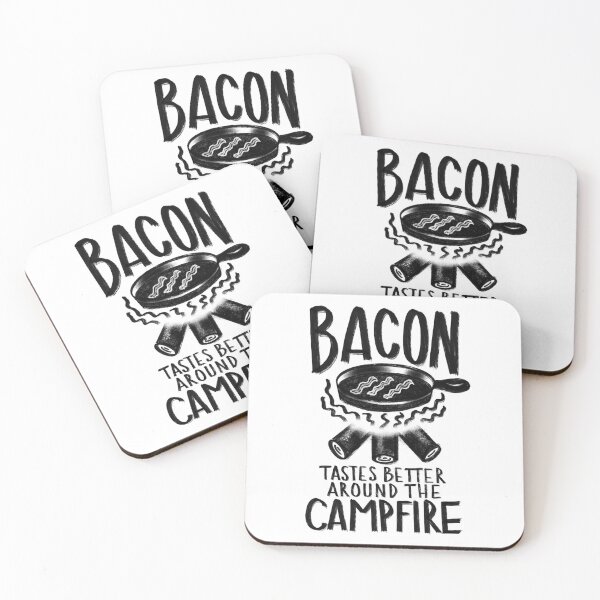 Item preview, Bacon Tastes Better Around the Campfire designed and sold by HalpinDesign.