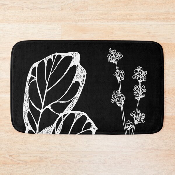 Item preview, BV Black and White Plant Artwork designed and sold by badlydrawnbabe.