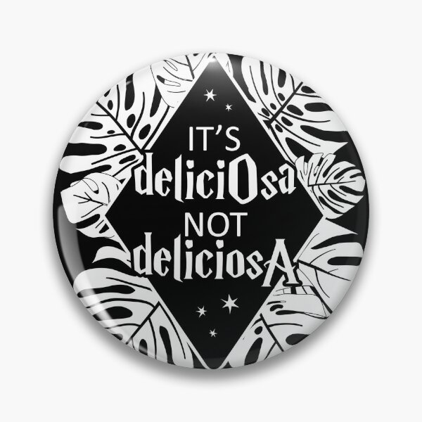 Item preview, It's DeliciOsa, Not DeliciosA: White on Black designed and sold by Thriftywifty.
