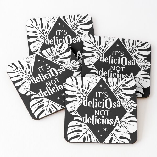 Item preview, It's DeliciOsa, Not DeliciosA: White on Black designed and sold by Thriftywifty.