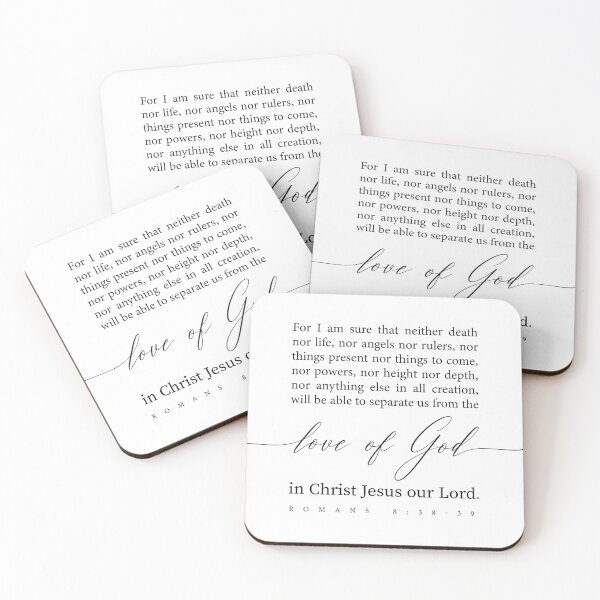 Item preview, Romans 8:38-39 Neither Death Nor Life Bible Verse designed and sold by KAMdesignhaus.