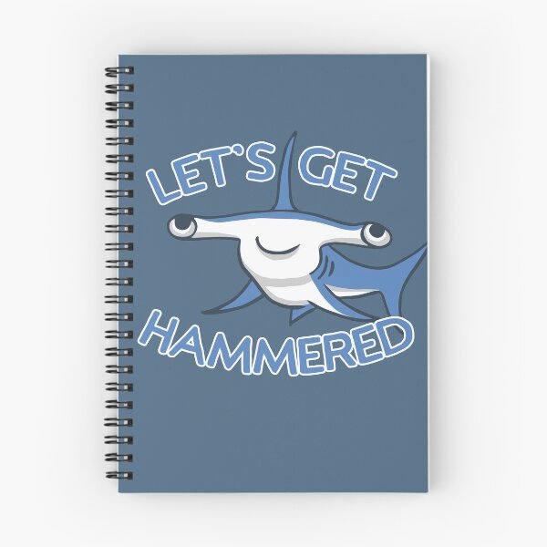 Item preview, Let's Get Hammered Hammerhead Shark Cute designed and sold by ForFunDesigns.
