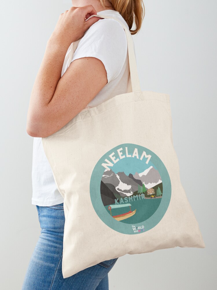 Thumbnail 1 of 5, Tote Bag, Neelam, Kashmir Collection designed and sold by theworldwithmnr.