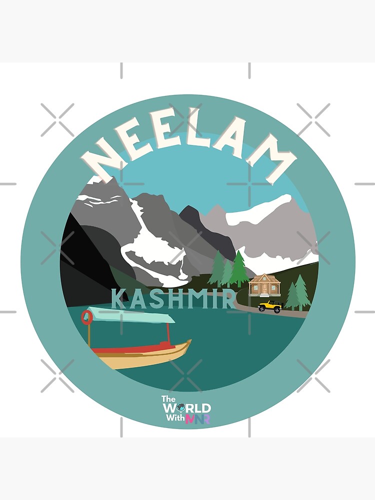 Artwork view, Neelam, Kashmir Collection designed and sold by theworldwithmnr