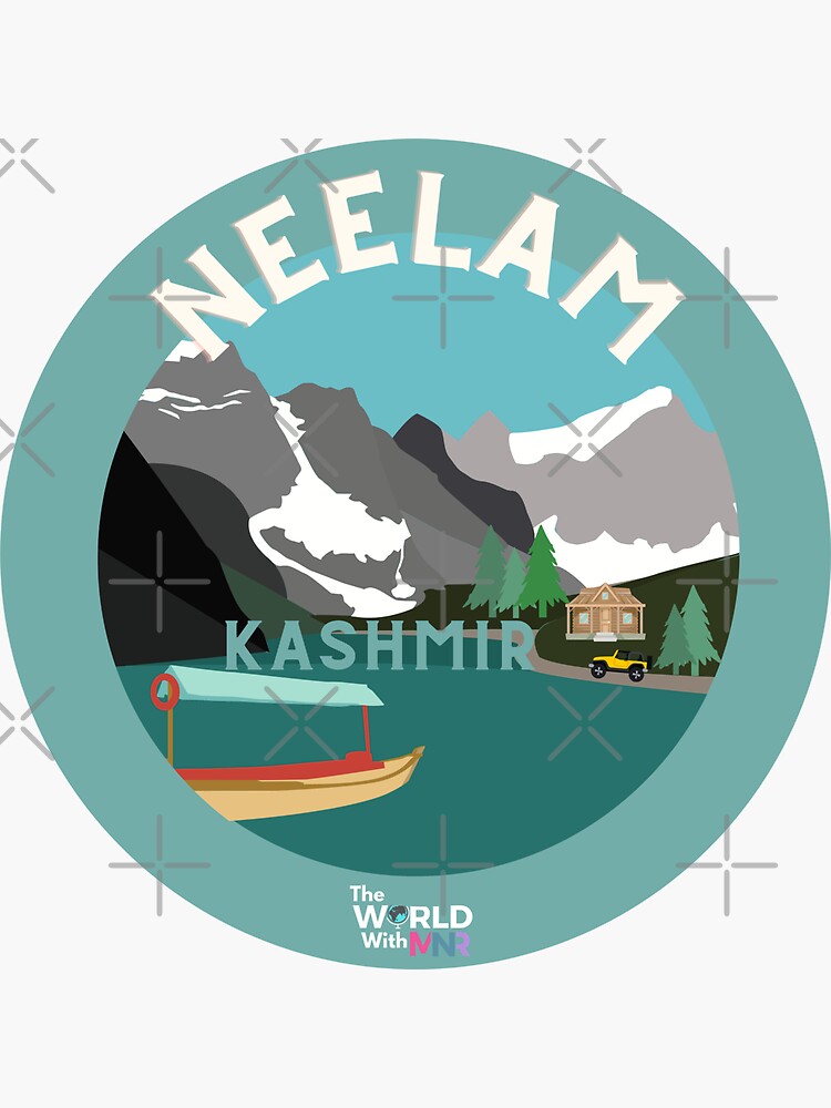 Thumbnail 3 of 3, Sticker, Neelam, Kashmir Collection designed and sold by theworldwithmnr.