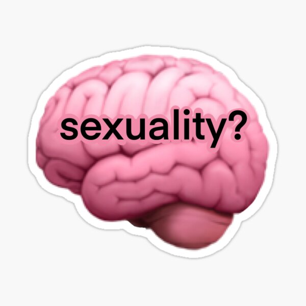 "questioning Sexuality Brain Sticker" Sticker For Sale By Kaylierim ...