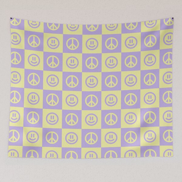 Item preview, HAPPINESS AND PEACE CHECKERBOARD  designed and sold by ZANGRAM.