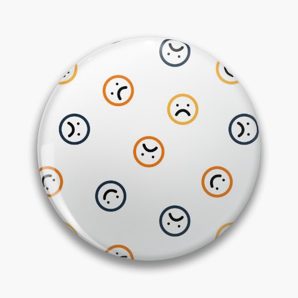 Item preview, Cute Smiley and Sad Emoji Pattern designed and sold by ButterandCheese.