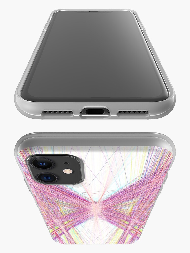Alternate view of Linify Pink butterfly iPhone Case & Cover