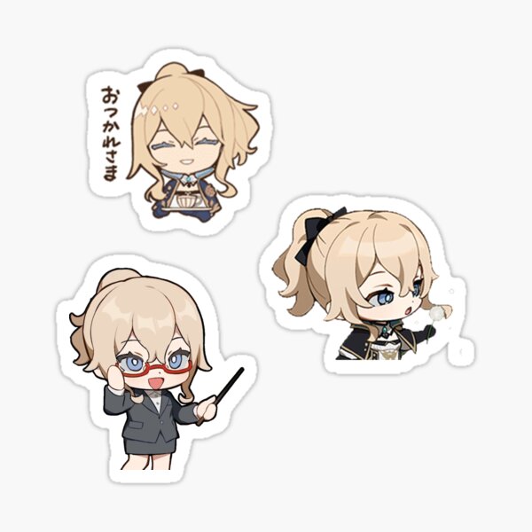 "Chibi Jean Genshin Impact" Sticker for Sale by emilywysz Redbubble
