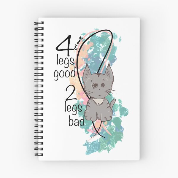 Item preview, Four Legs Good two legs bad Sticker designed and sold by emm-j.