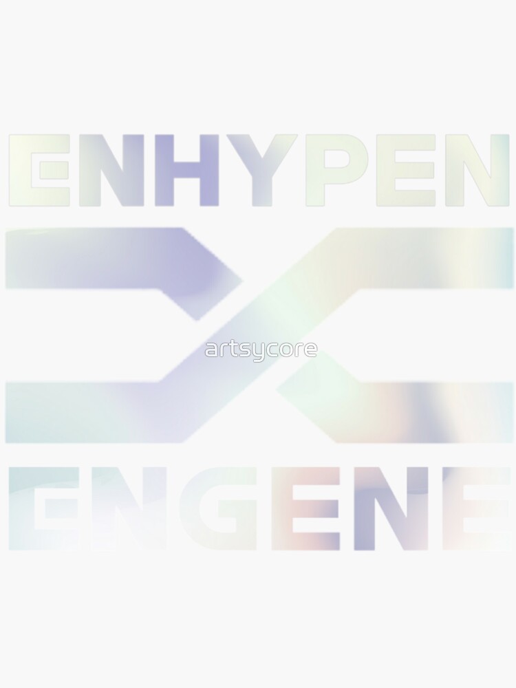 "ENHYPEN ENGENE LOGO Based K-Pop Merch" Sticker by artsycore | Redbubble