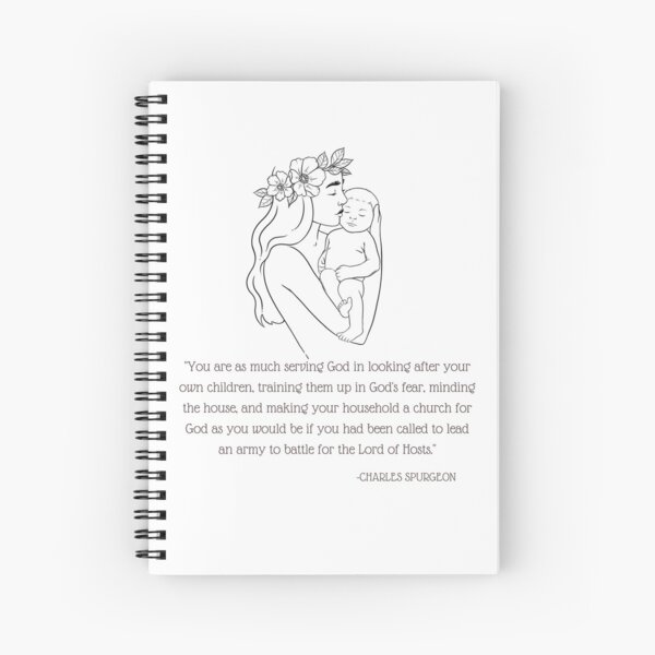 Charles Spurgeon Quote Spiral Notebook