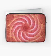 Optical lines — Red Laptop Sleeve