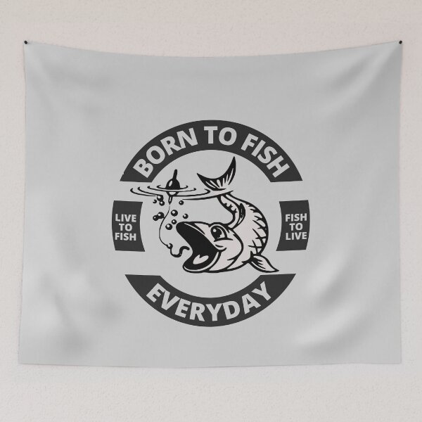 Item preview, Born to Fish Everyday - Live to Fish - Fish to Live designed and sold by Rhu Creations.