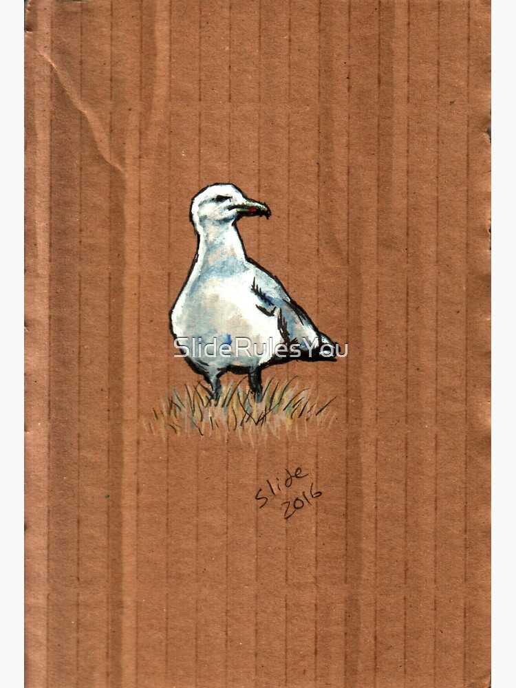 Gulls on Grass #2 by SlideRulesYou