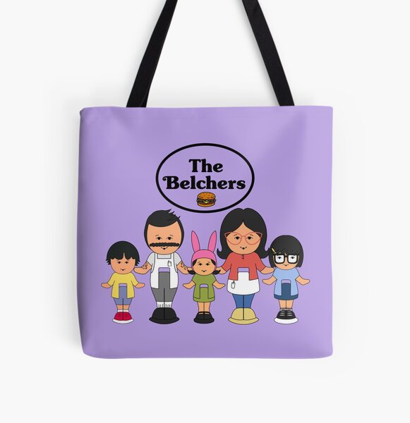 Tina Belcher AOP Tote Bag Bob's Burgers Tote Chibi -  Sweden