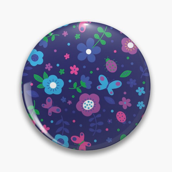Artikelvorschau, lustige Blumen - blau entworfen und verkauft von puzzleteez.