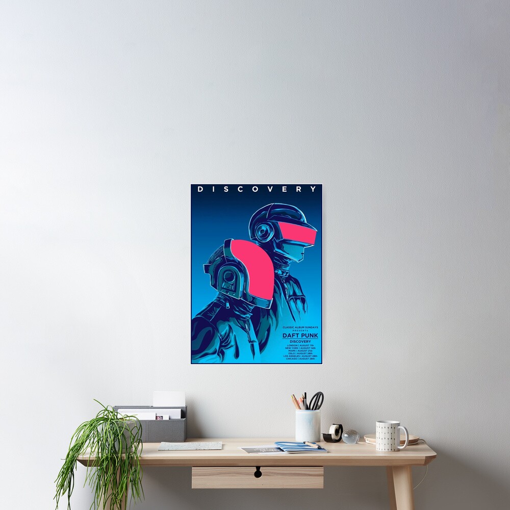 Blue Daftpunk Poster