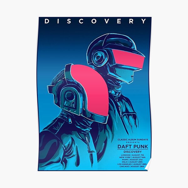 Blue Daftpunk Poster