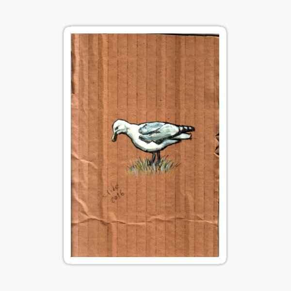 Gulls on Grass, #3 Sticker