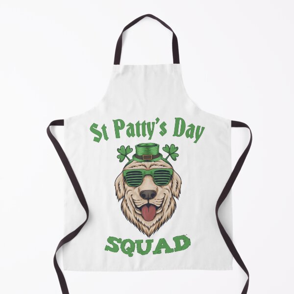 Item preview, Saint Patrick's Day Squad Group Party Animals Lucky Happy Golden Retriever Dog designed and sold by RKA-Products.