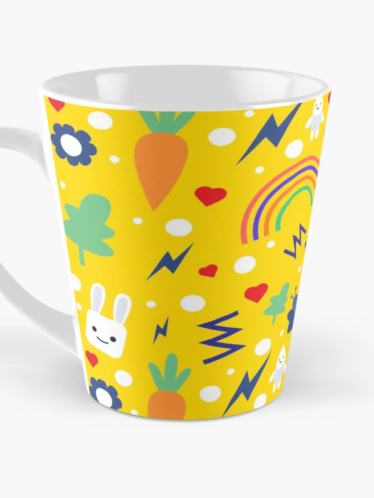 Thumbnail 3 of 4, Coffee Mug, Fun Rabbit Pattern designed and sold by SugarSpot.