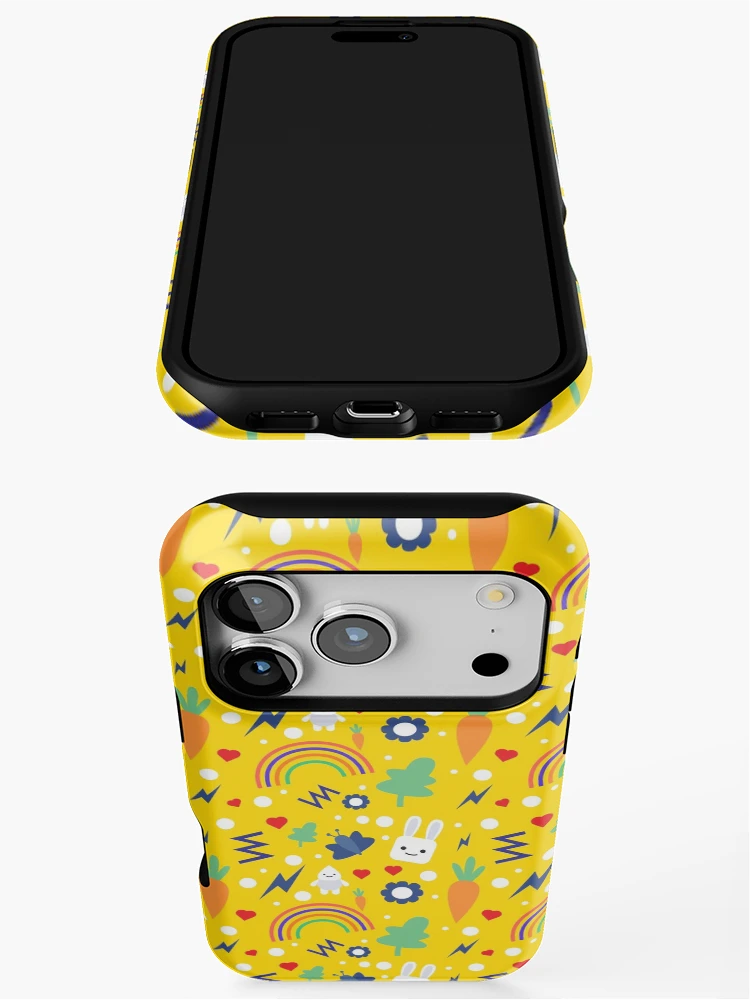Thumbnail 3 of 4, iPhone Case, Fun Rabbit Pattern designed and sold by SugarSpot.