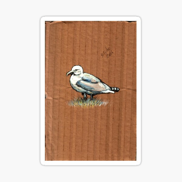 Gulls on Grass, #4 Sticker