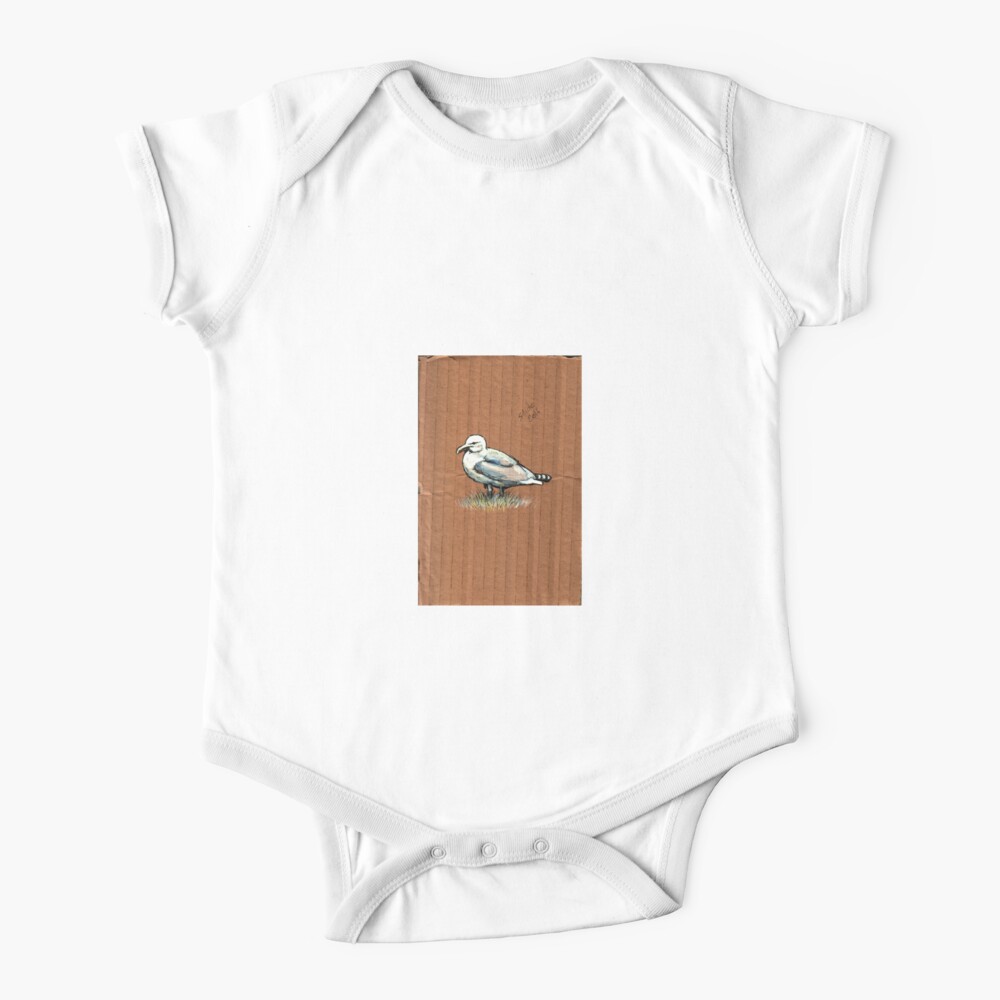 Gulls on Grass, #4 Baby One-Piece