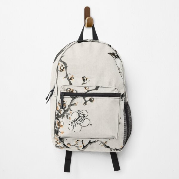 Item preview, bush warbler and white plum tree illustration 43380647821 designed and sold by Bird-Lore.
