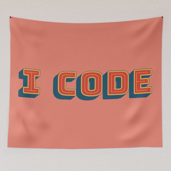 Item preview, I CODE (Royal Theme) designed and sold by Tech-e-Tees.
