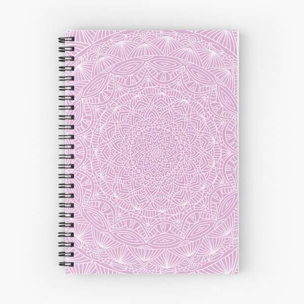 Item preview, Pink + White Simple Minimalistic Mandala Maze Bohemian Boho Design Pattern designed and sold by AEJdesign.