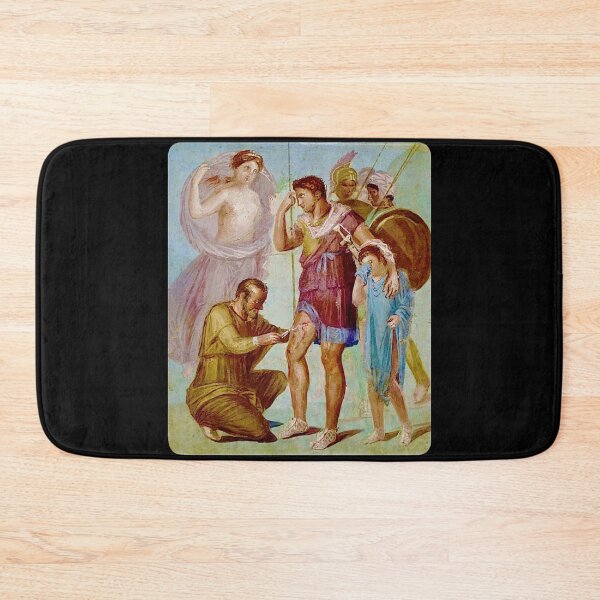 Item preview, Iapyx removing an arrowhead from Aeneas' thigh (2) (on black) designed and sold by DotorEaon.